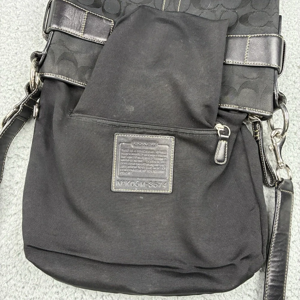 Vintage Coach Soho Signature Buckle 3574 Black Leather Crossbody Shoulder Bag